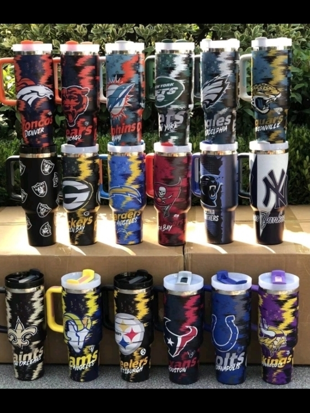 NFL Team Insulated Travel Mugs - Multicolor